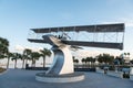 Benoist Airline Monument. St. Petersburg, Florida Royalty Free Stock Photo